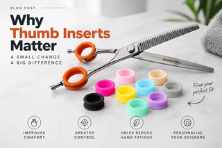 Why Thumb Inserts Matter in Dog Grooming Scissors