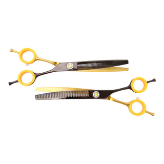 Alma 7.0” Set 2 Curved Chunkers & Blenders (Right Hand) - Sharperedges Scissors