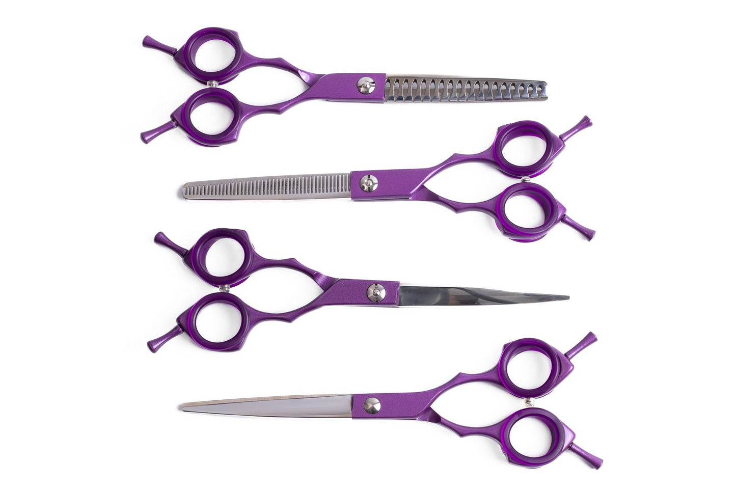 Viola 6.5" set of 4 Scissors (Right Hands) with case and Free Comb