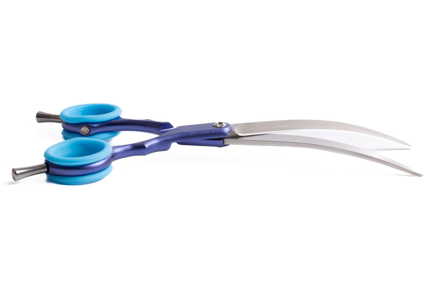 Asta, 6.5" asian fusion curved scissors(Right Hand)Aluminium Handle, 440c Steel Blades.