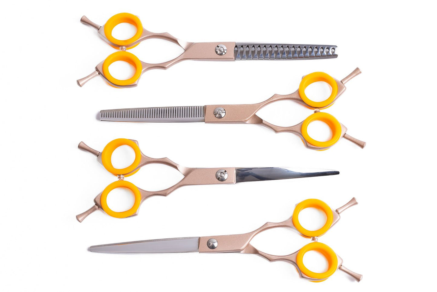 Viola 6.5" set of 4 Scissors (Right Hands) with case and Free Comb
